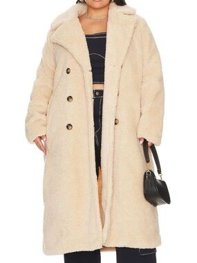 Remi x Revolve size 3X Faux Shearling Long Coat - Women's Cozy Teddy Overcoat